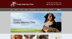 Desktop Screenshot of crosbyvet.com