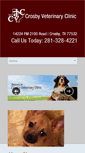 Mobile Screenshot of crosbyvet.com
